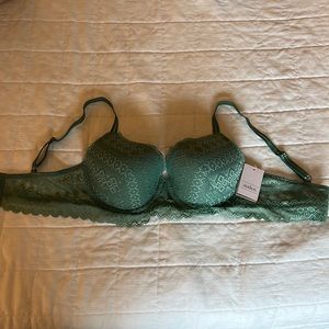 2 for 1!! NWT Auden Green lace bra size 34D/ white lace  Auden 34D
